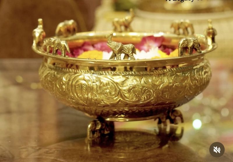 Antique Pure Brass Urli