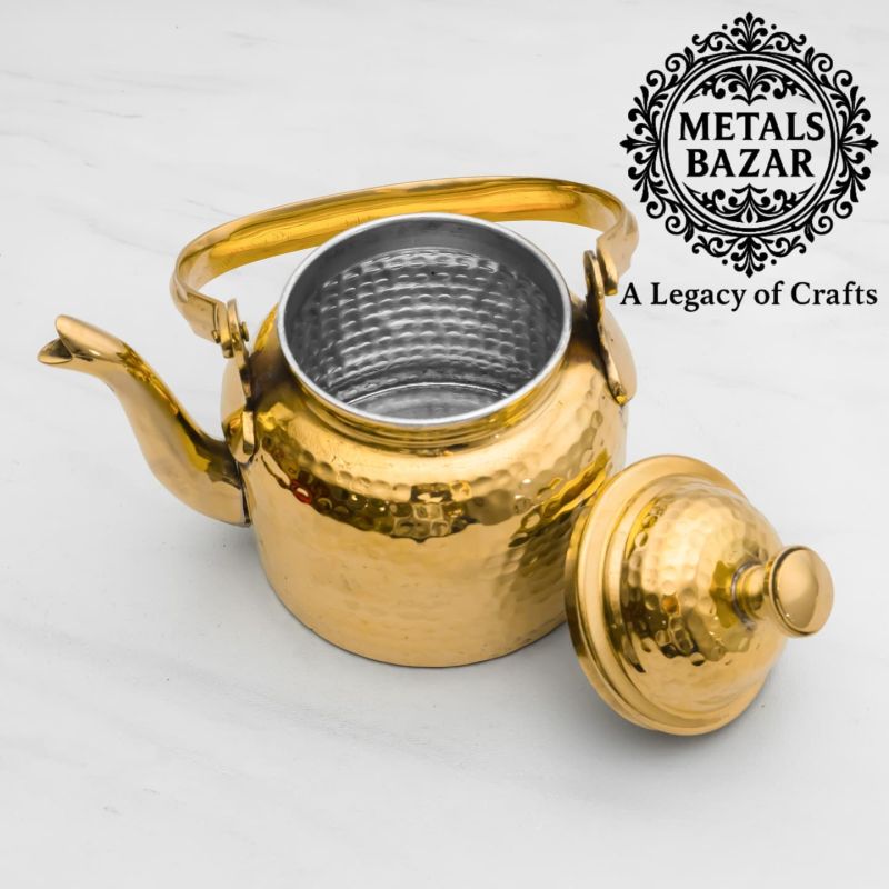 Pure Brass Designer Tea Kettle