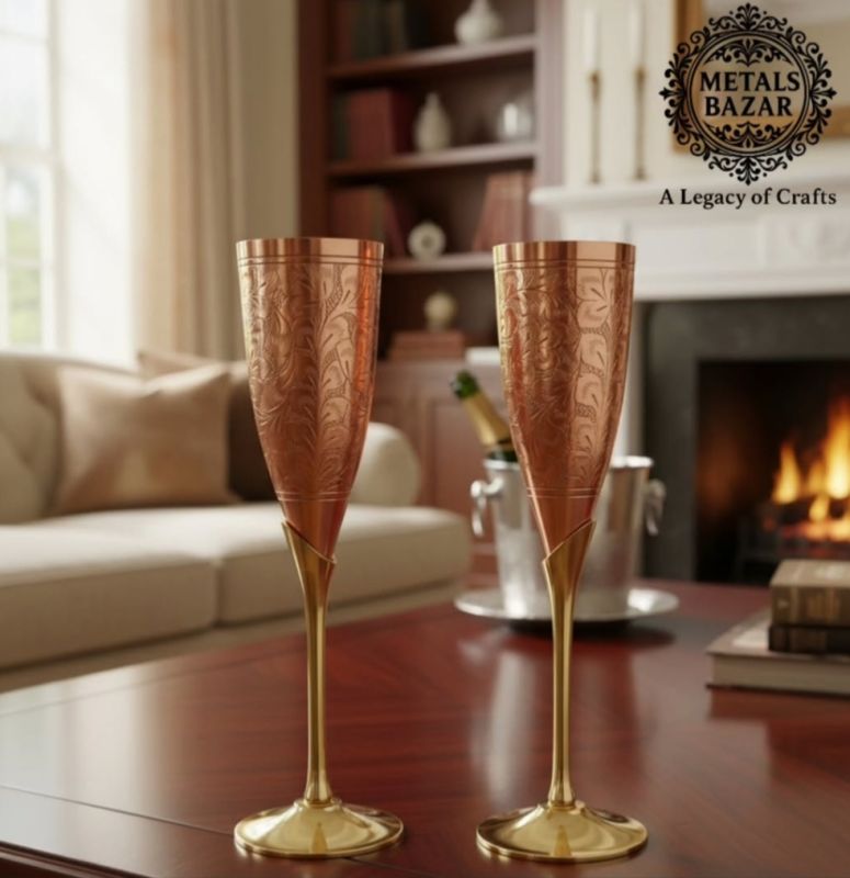 Pure Copper Wine Glass Set