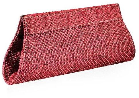 Red Jute Clutch Bag