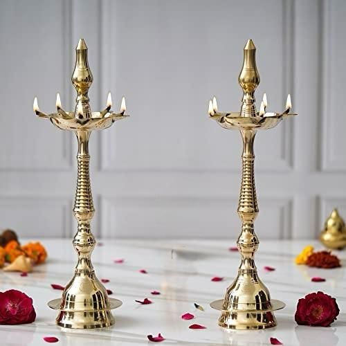 Kerala Fancy Samai Brass Diya