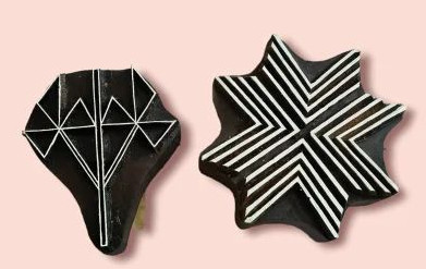 Unique Handcrafted Wooden Printing Block 5 Inch