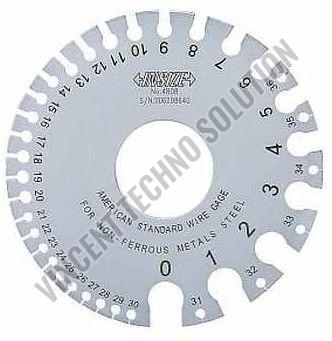 Metal American Standard Wire Gauge, Color : Silver