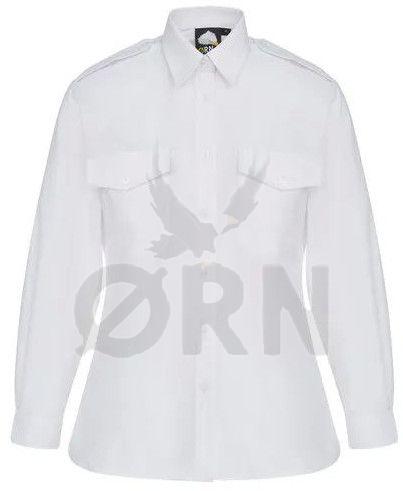 Orn The Classic L/S Pilot Blouse, Color : White Formal
