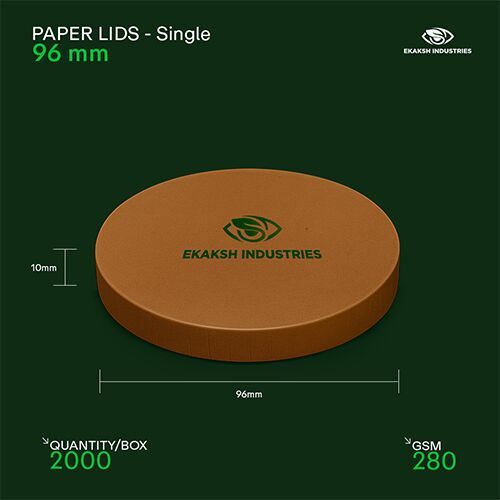 96mm Single Layer Paper Bowl Lid