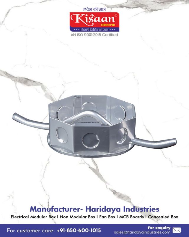 Hexagonal Ceiling GI Fan Box