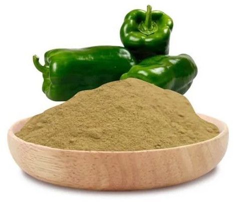 Powder Dehydrated Green Capsicum Flakes for Cooking, Seasoning