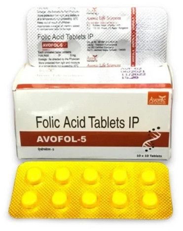 Vitamin B9 Folic Acid Tablet, Grade Standard : Pharm Grade