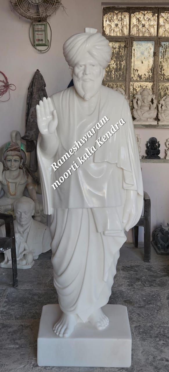 8 Feet Marble Guru Ji Statue