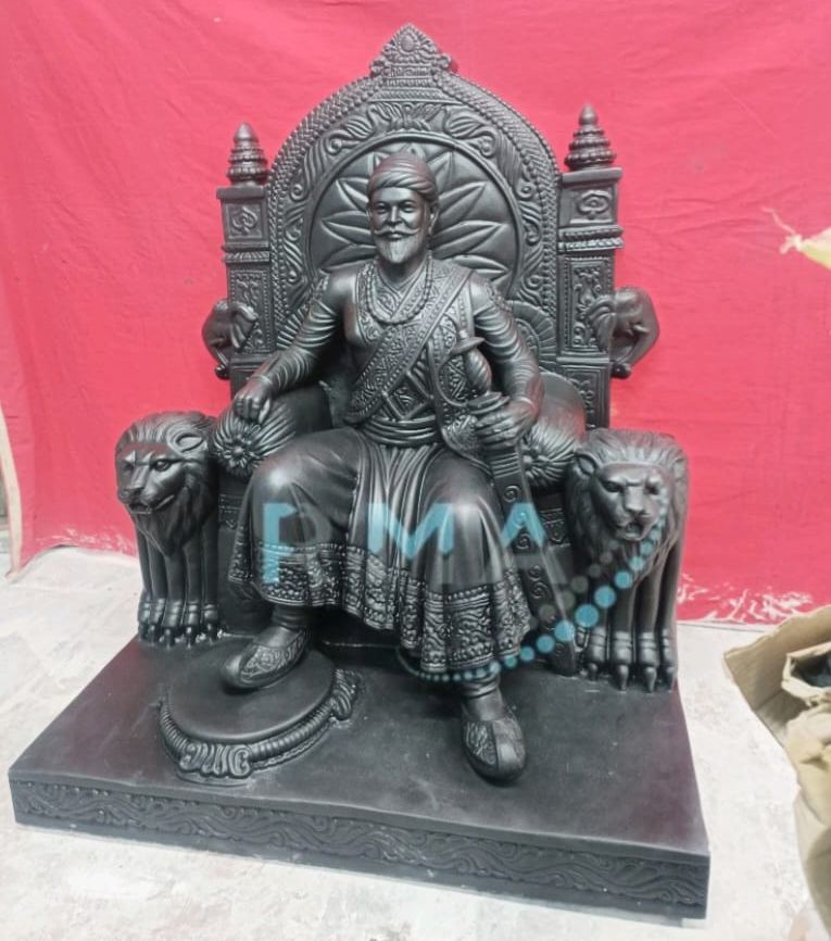 Black Marble Chhatrapati Shivaji Maharaj Statue
