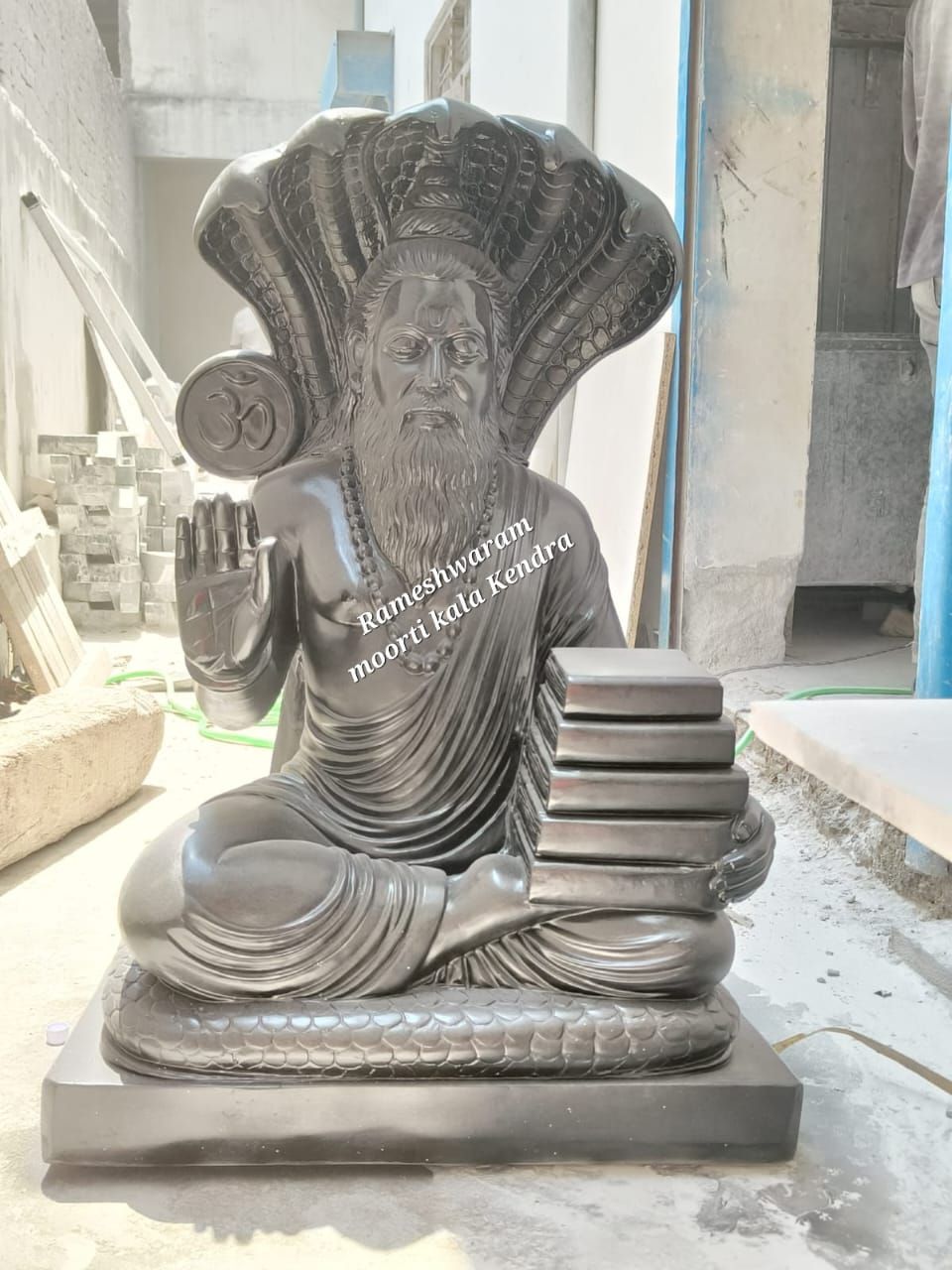 Black Marble Maharshi Valmiki Ji Statue
