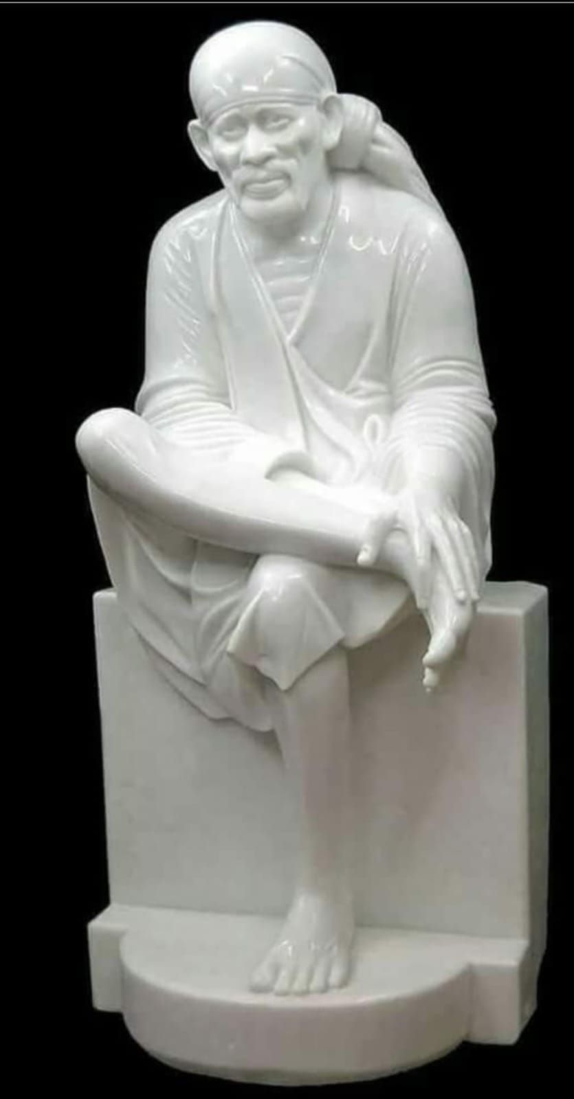 White Marble Sai Baba Statue