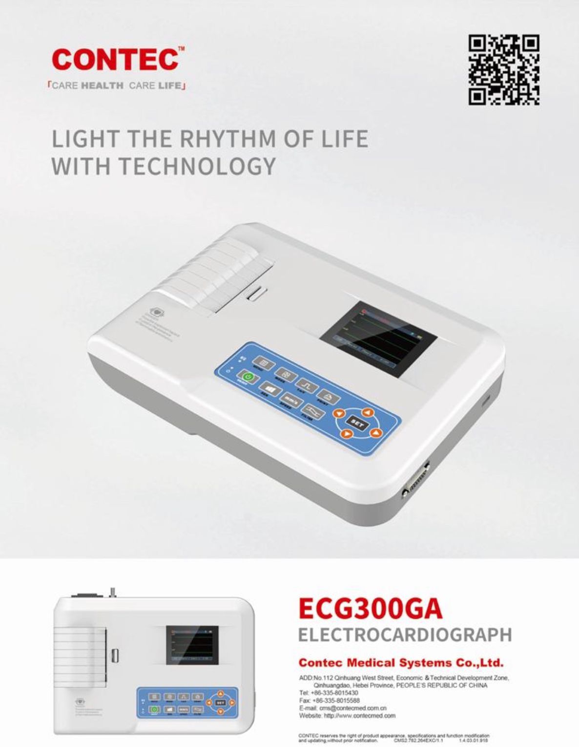 Contec 3 Channel ECG Machine