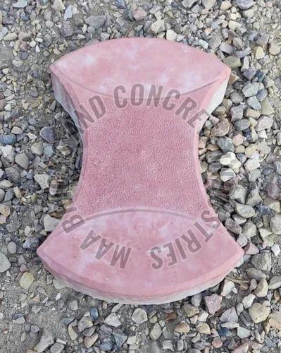 60mm Red Damru Concrete Paver Blocks for Landscaping Walkways