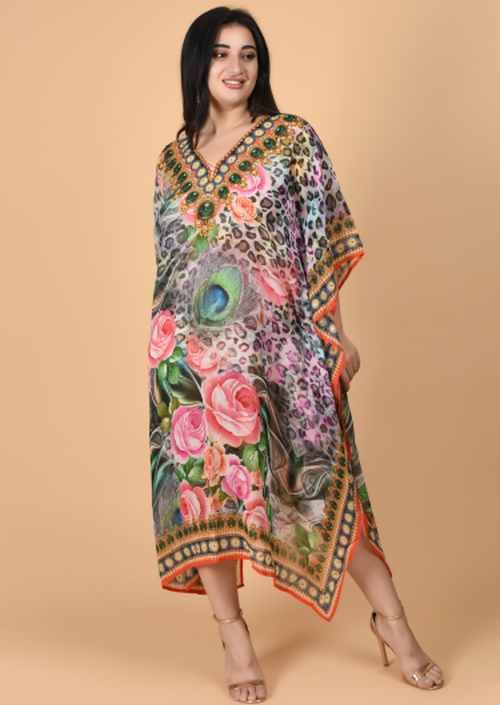 Printed Ladies Georgette Kaftan