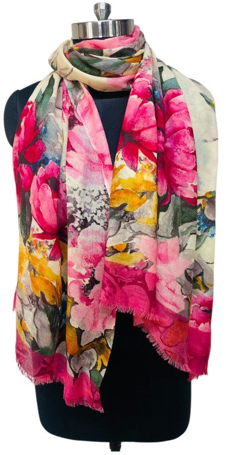 Wool Digital Printed Festive Wear Scarves