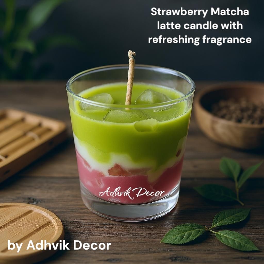 150ml Strawberry Macha Latte Scented Candle