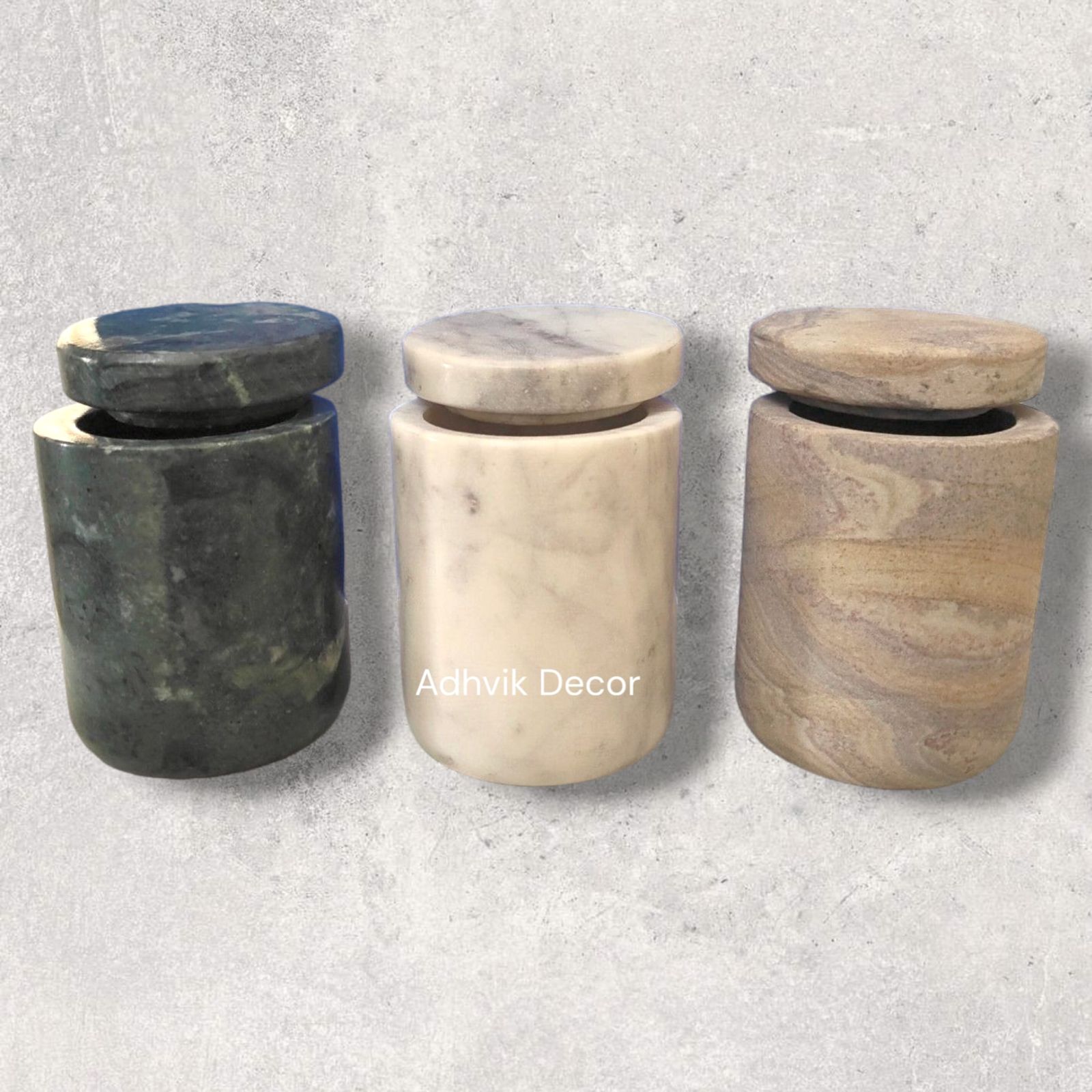 180ml Marble Candle Jar with Lid