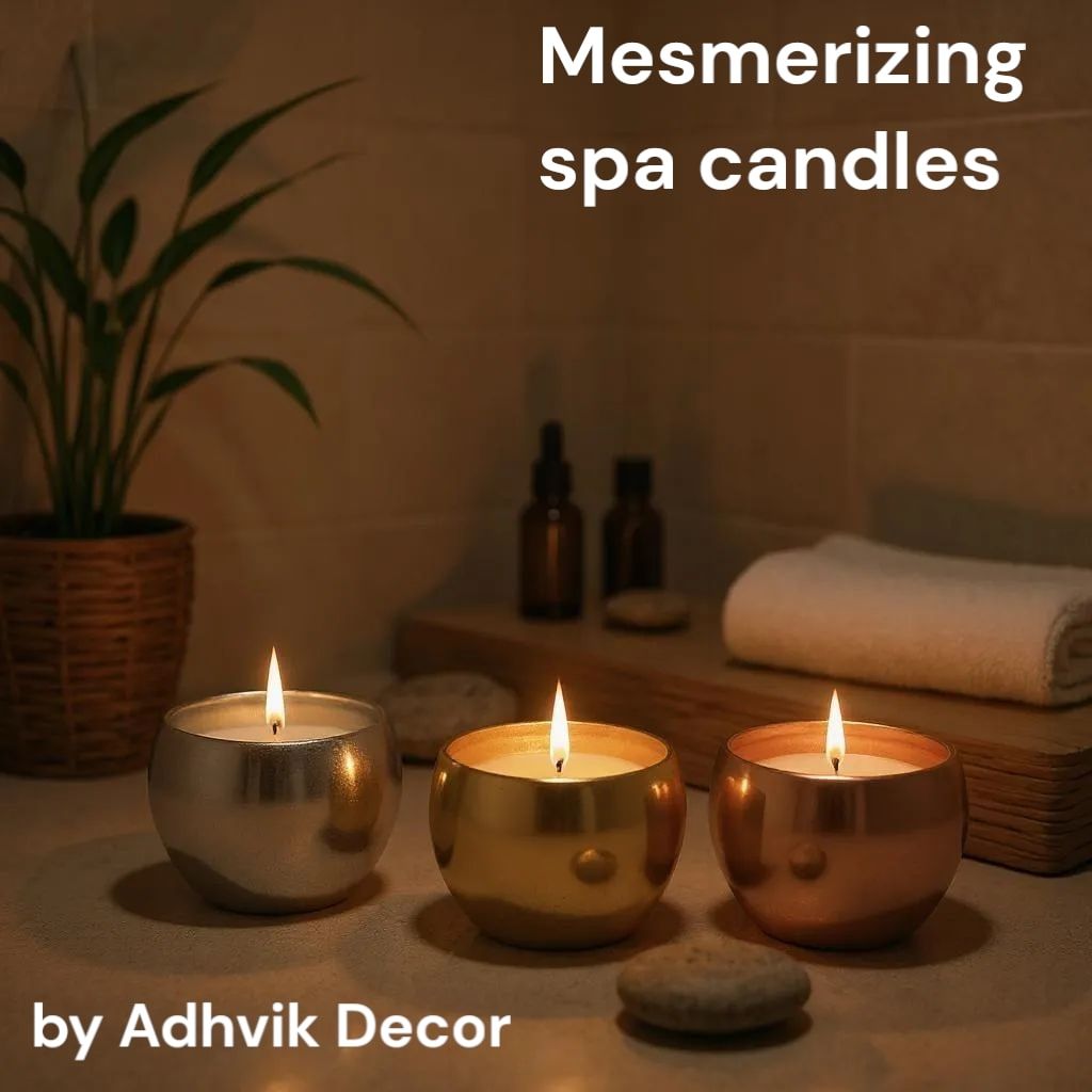 230ml Metal Silver Candle Jar