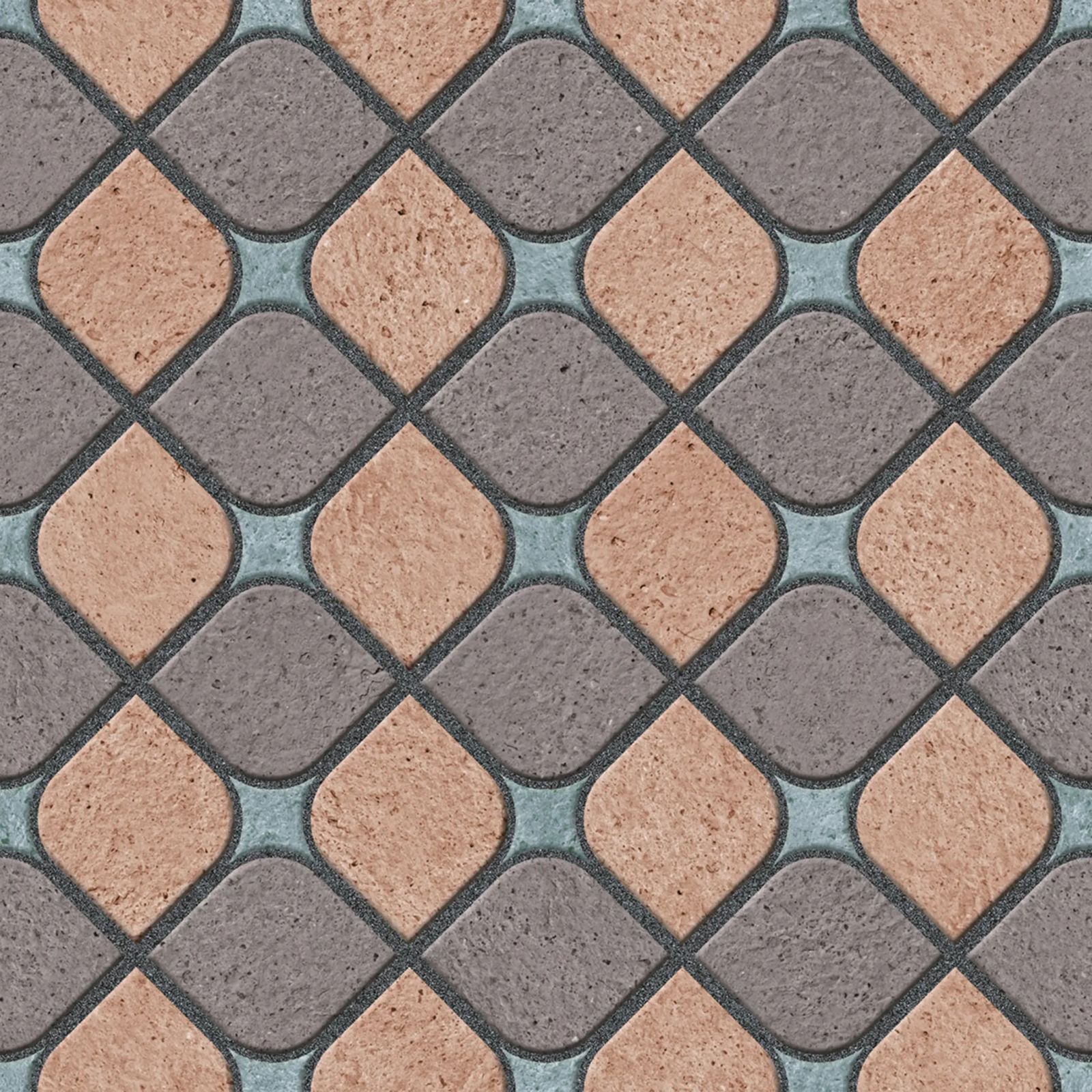 300x300mm Scallop Geometric Ceramic Tile