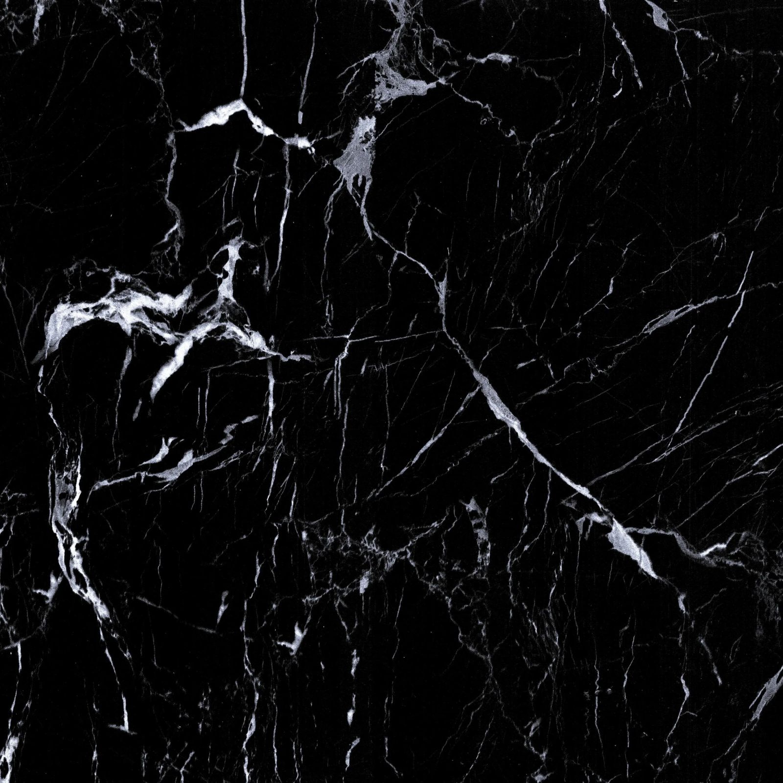 400×400mm Deep Nero Marble High Contrast Ceramic Tile