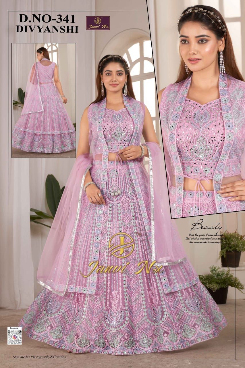 Premium Sequence Work Gorgette Net Lehenga Choli