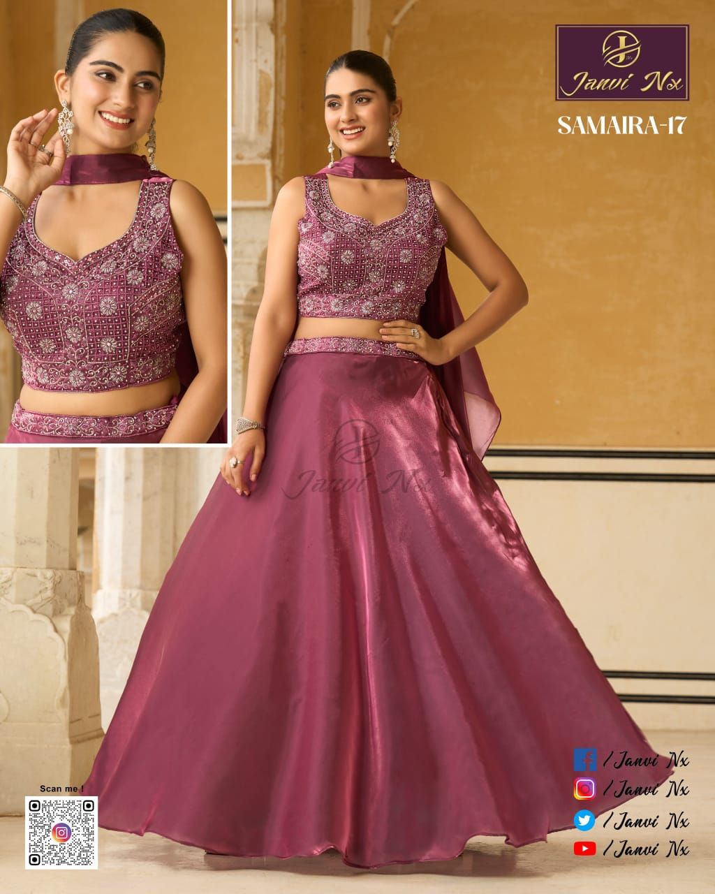 Royal Velvet Embroidered Bridal Lehenga Choli