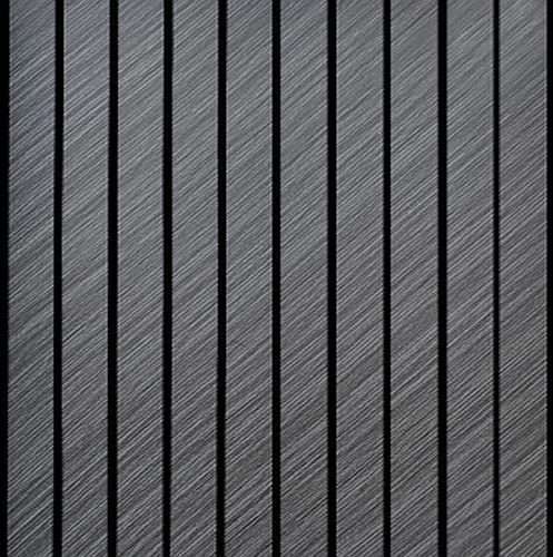 9L-138 Wood Grey Finish PVC Fluted Louvers Panel