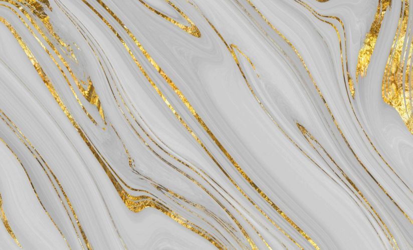 SD-1507 White and Golden Digital UV PVC Marble Sheet