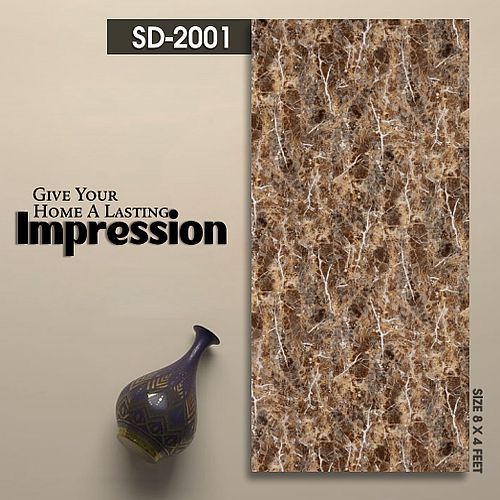 SD-2001 Brown UV PVC Marble Sheet