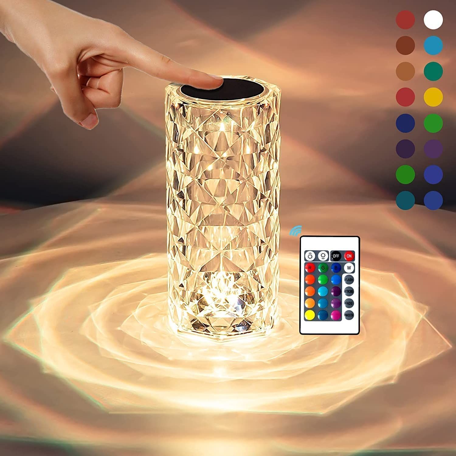 Crystal Touch Night Lamp