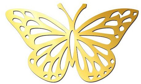Acrylic Butterfly Cutout Design for Resin Art