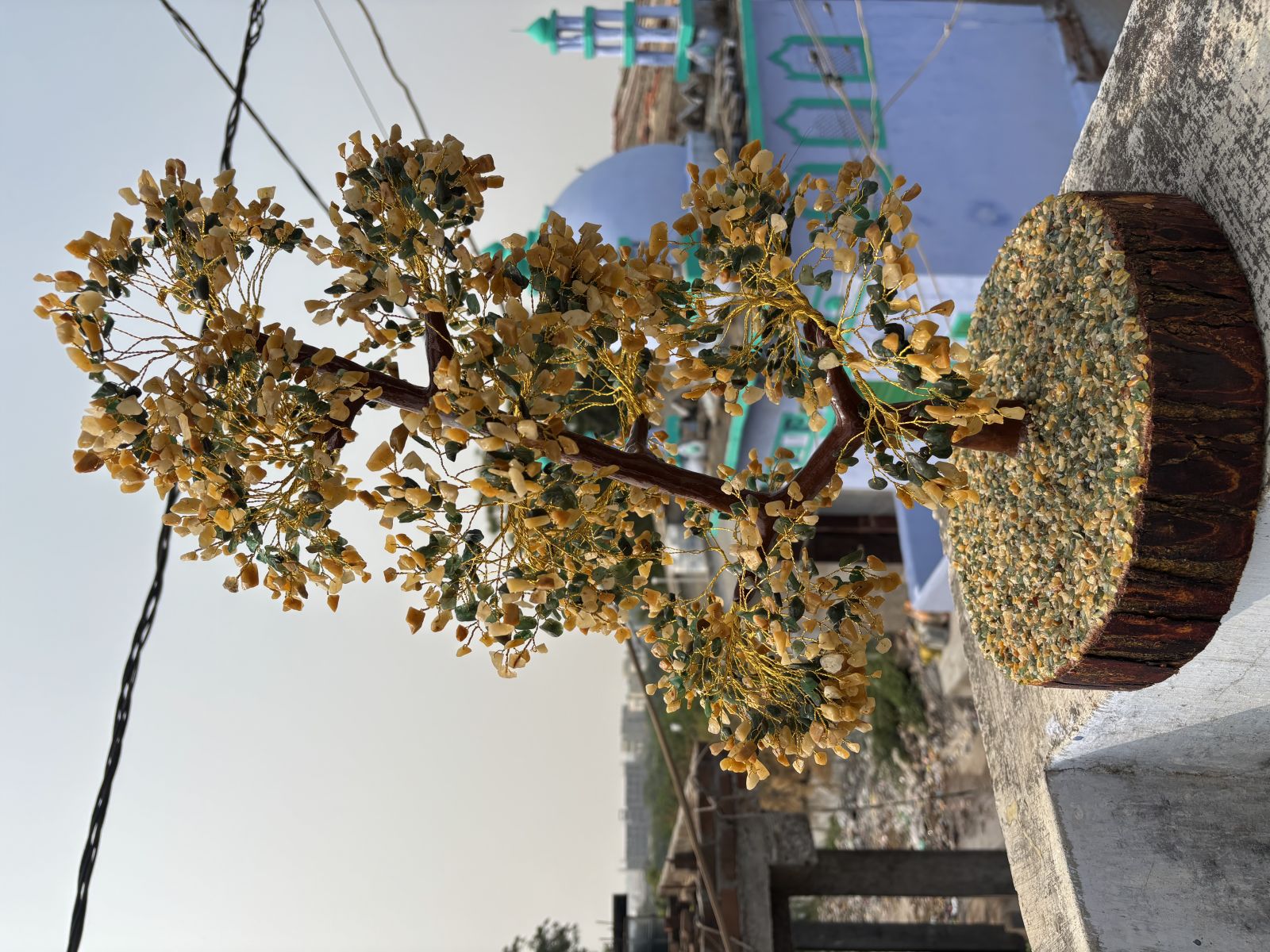 200 Petals Red Jasper Crystal Christmas Stone Tree