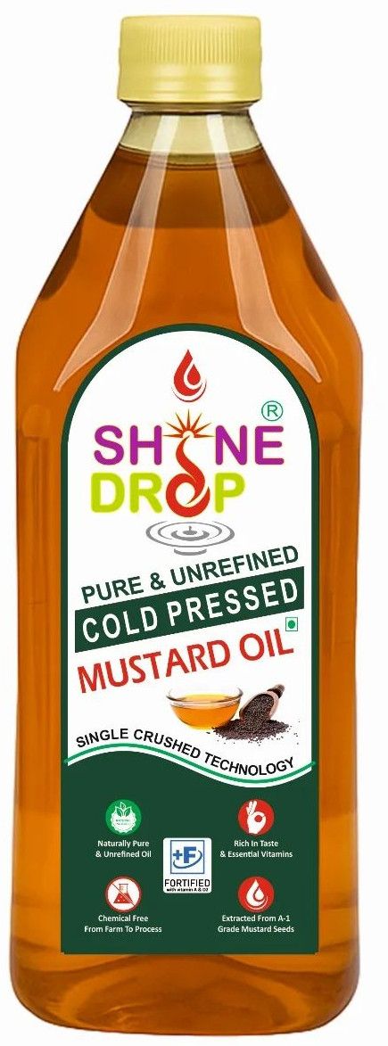 1L Shine Drop Kacchi Ghani Mustard Oil