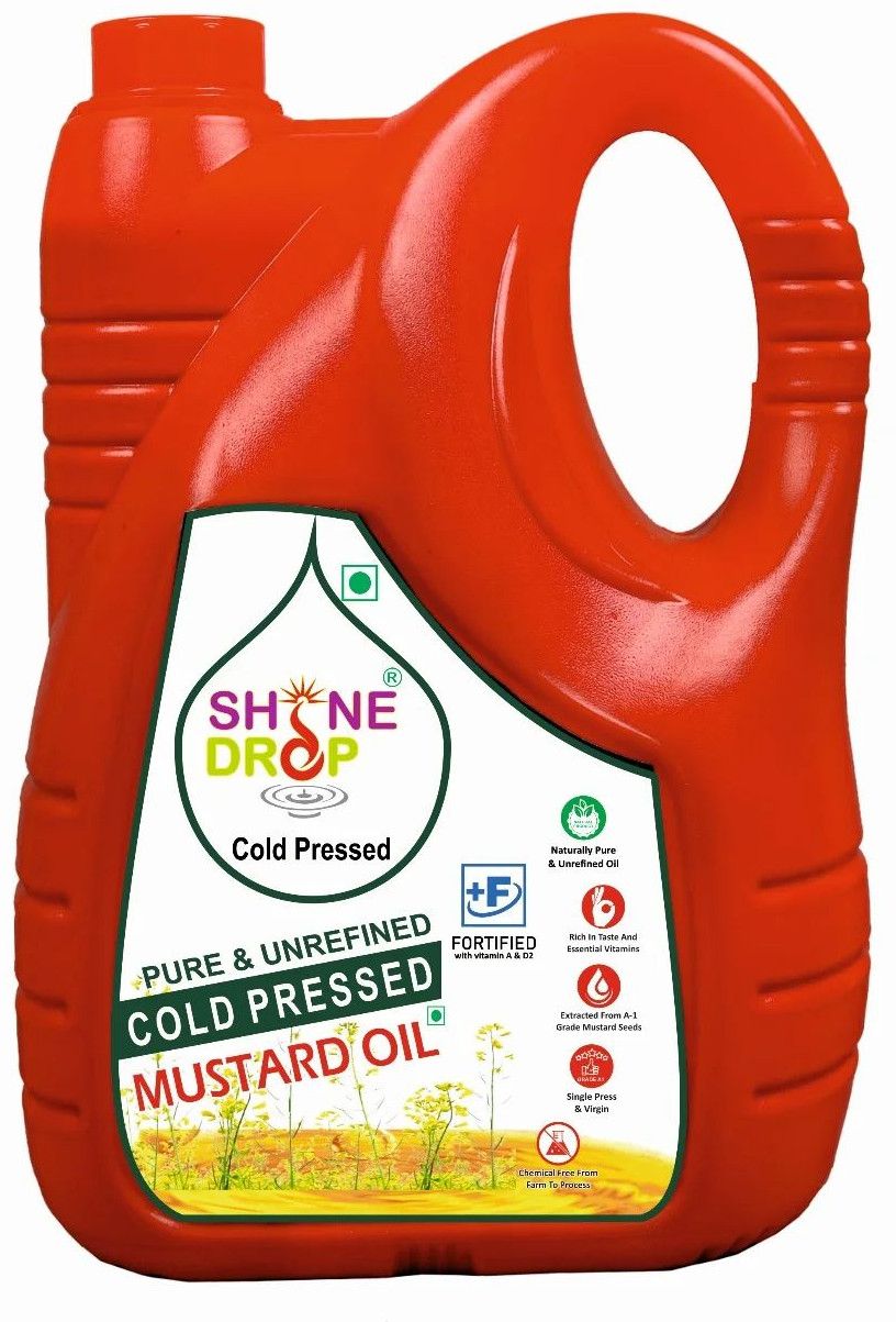 5L Shine Drop Cold Pressed Mustard Oil