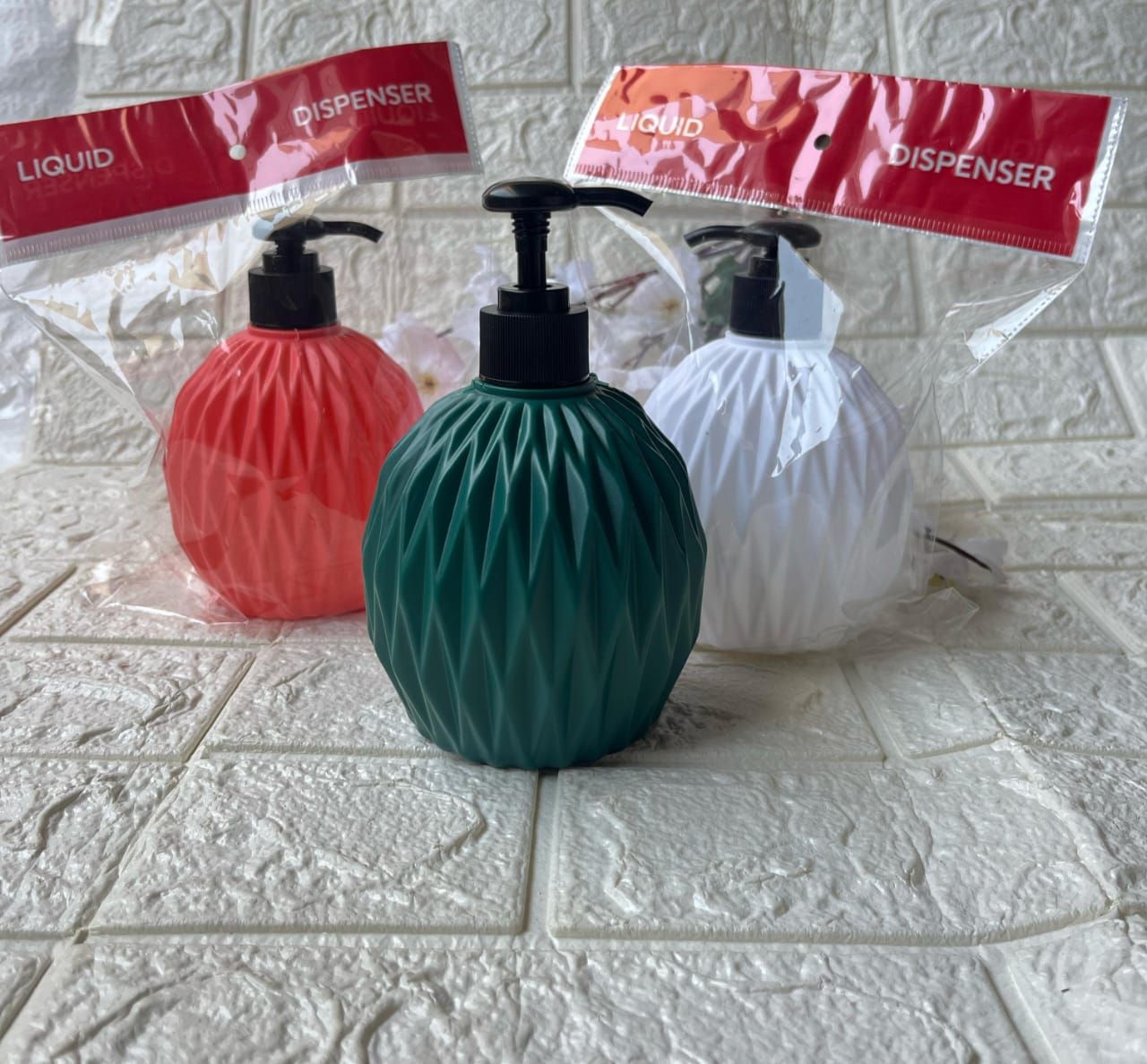 Multicolor Plastic Liquid Soap Dispenser