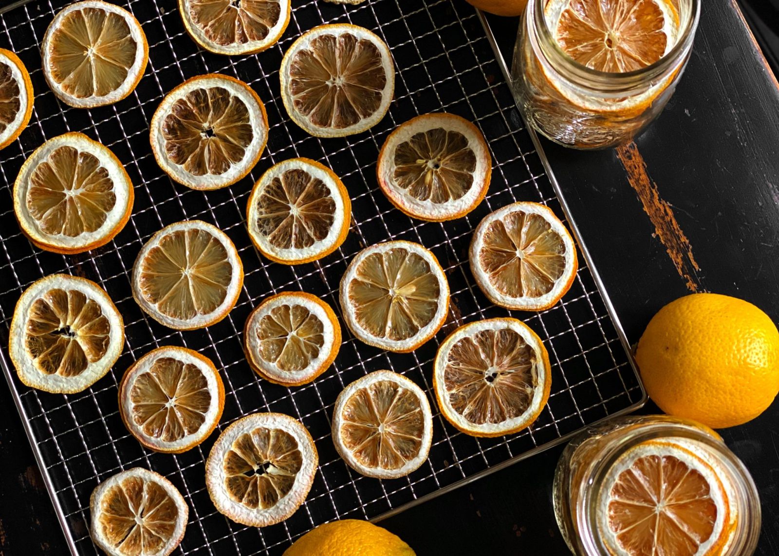 dehydrated lemon slices