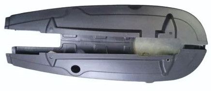 ABS Plastic TVS Star City Bike Chain Cover, Color : Black