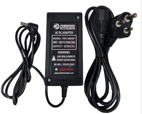 Plastic Industrial Power Adapter, Color : Black