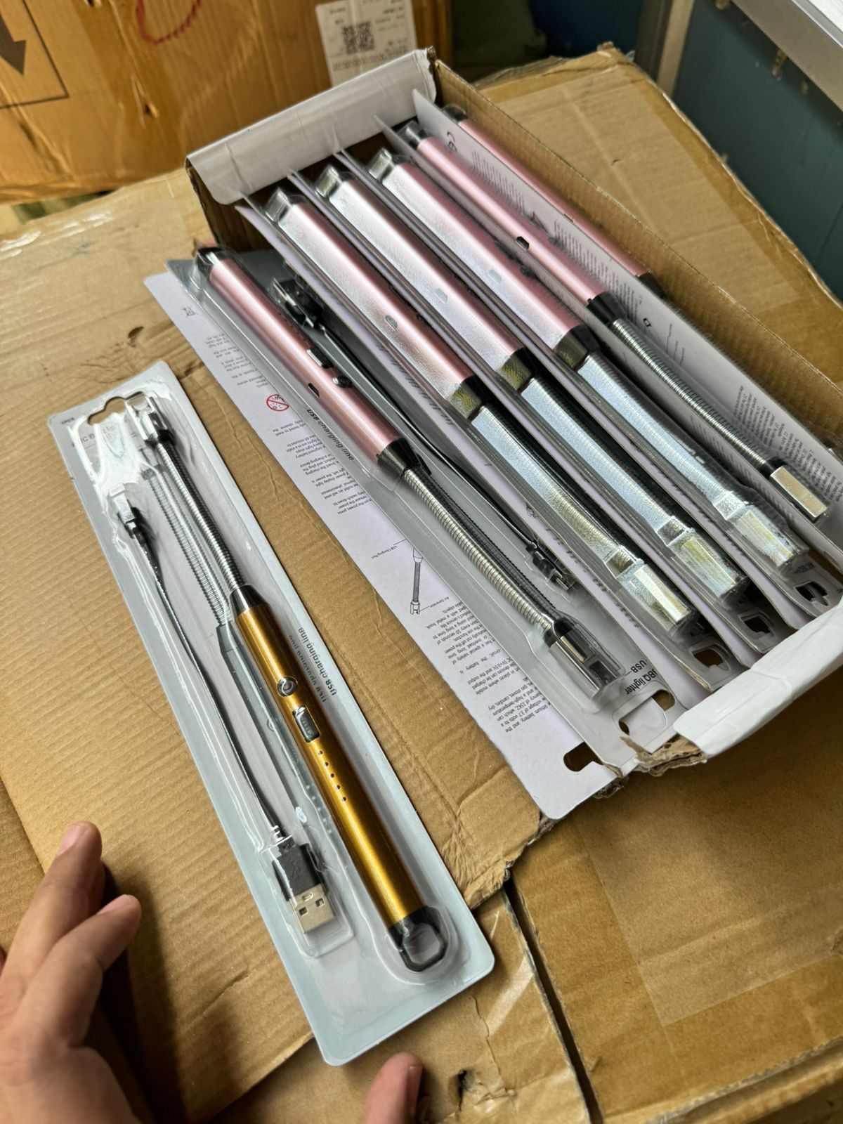 12 Cm Rechargeable Electric Gas Lighter