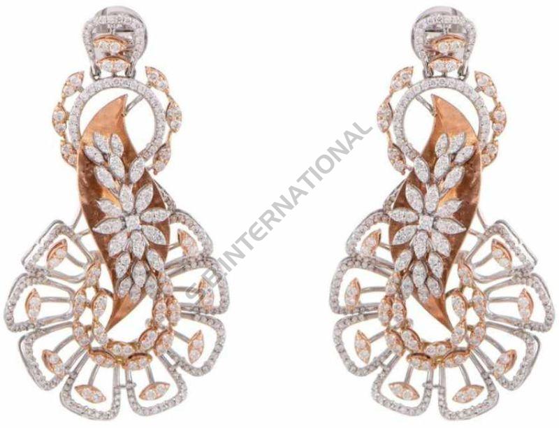 Gold Diamond Pendant Set