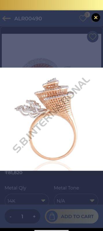 Women Gold Diamond Rings