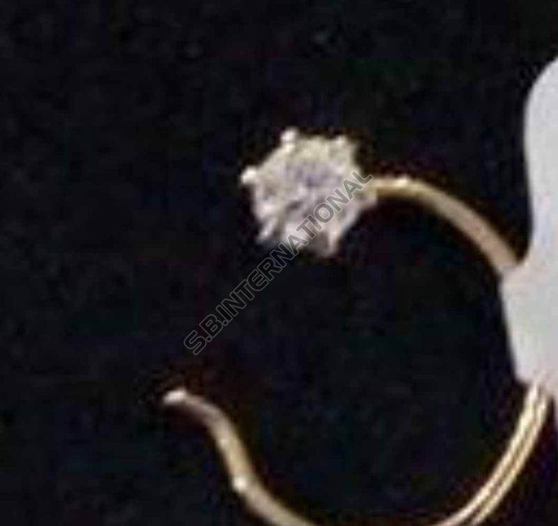 Ladies Gold Diamond Nose Pin