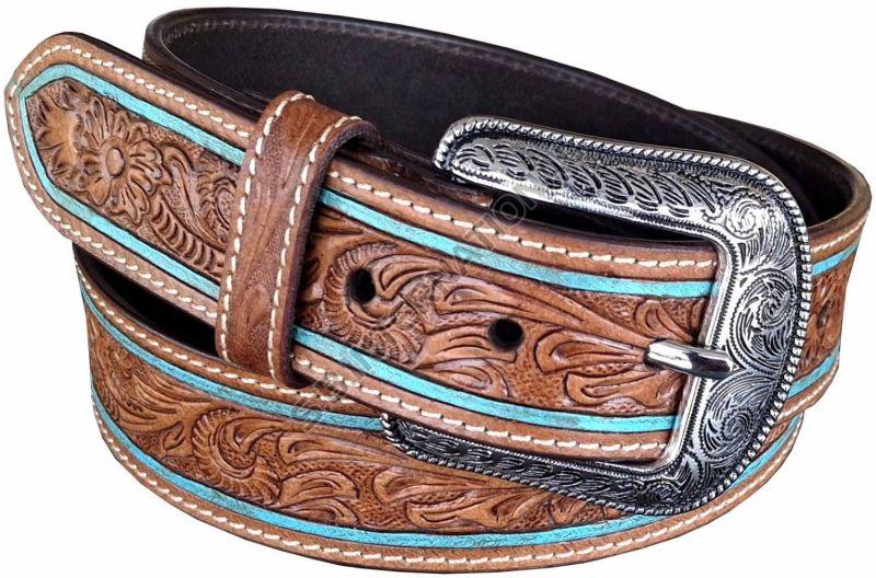 Tan Handmade Genuine Leather Belt