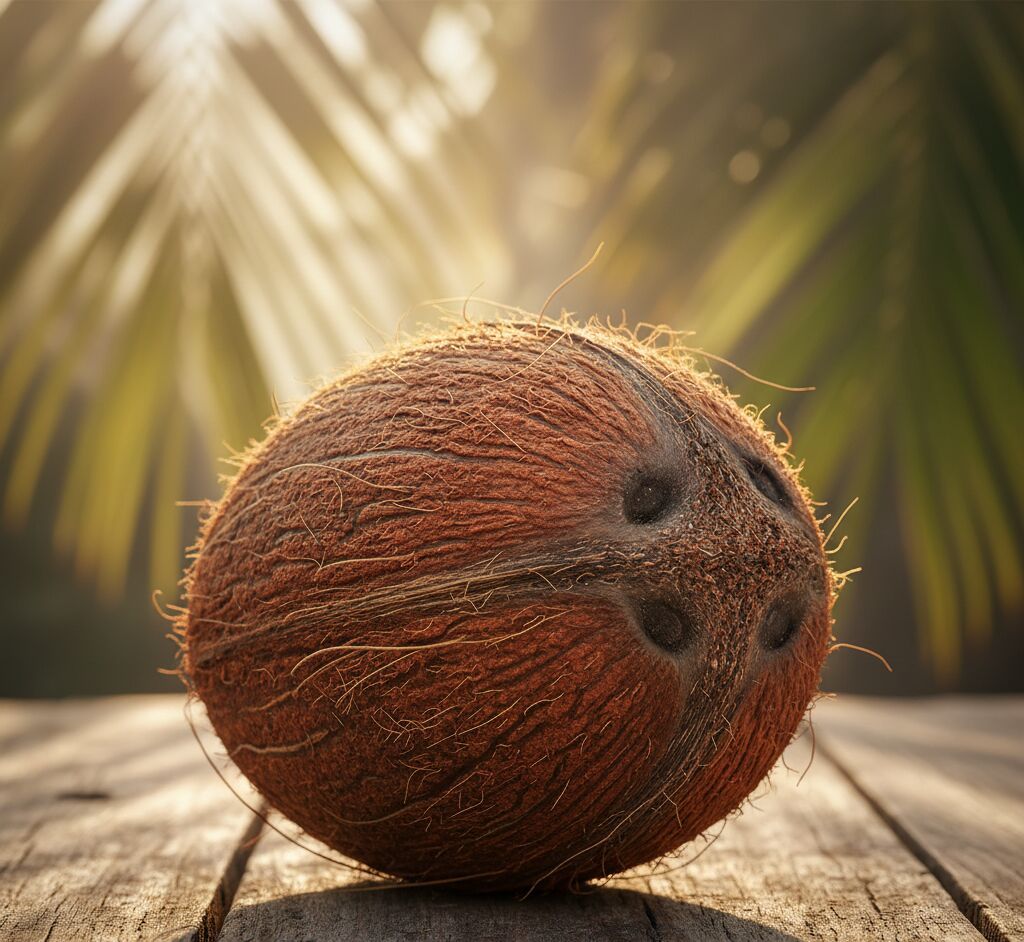 Fresh Whole Brown Coconut