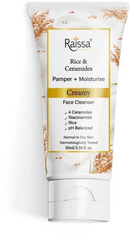 Raissa Creamy Face Cleanser for Hydrated Skin with 4 Ceramides