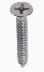 Brass Slotted Csk Self Tapping Screws, Color : Grey