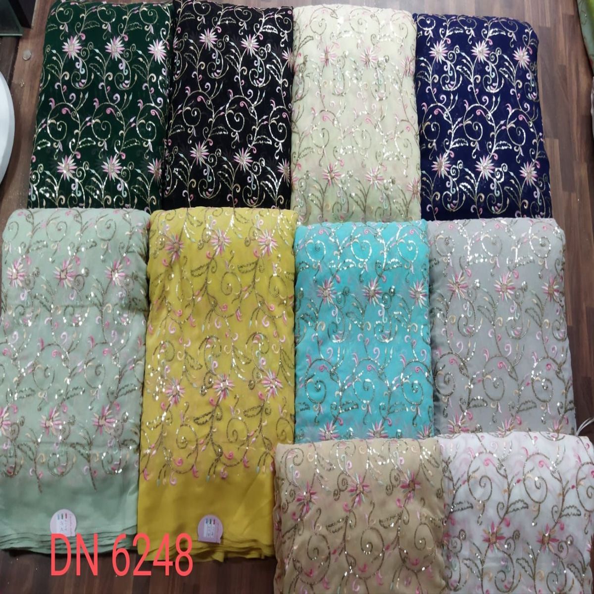 Jaal Embroidered Fabric