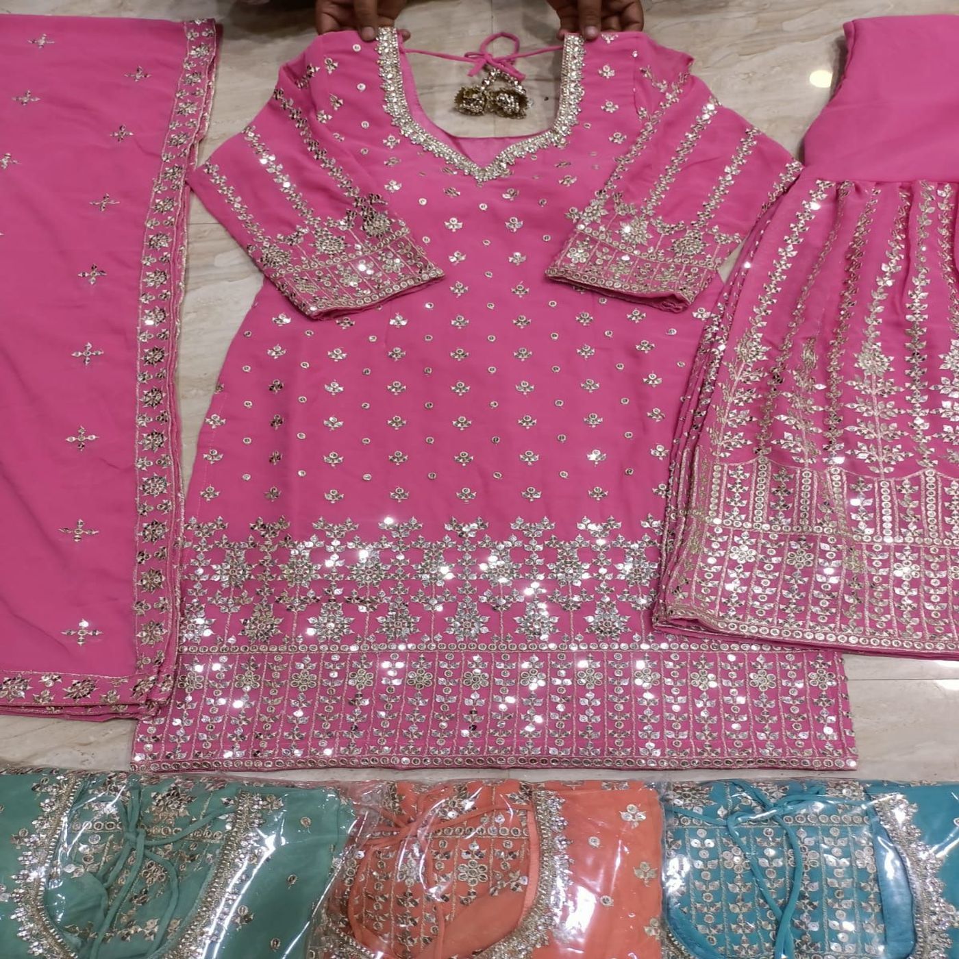 Ladies A Line Kurti Set