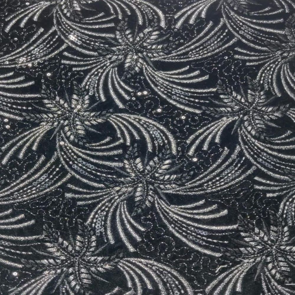 Viscose Embroidered Fabric